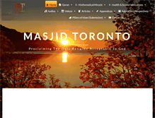 Tablet Screenshot of masjidtoronto.org