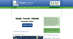 Desktop Screenshot of masjidtoronto.com